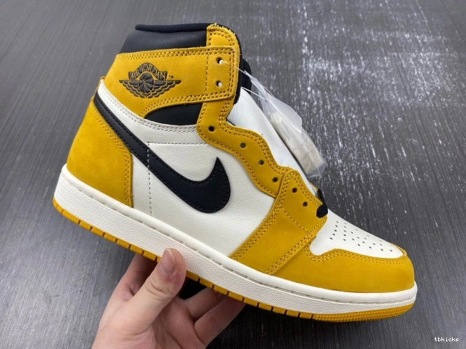 Rep TBK Yellow Air Ochre 1 High DZ5485-701 OG Jordan 0702